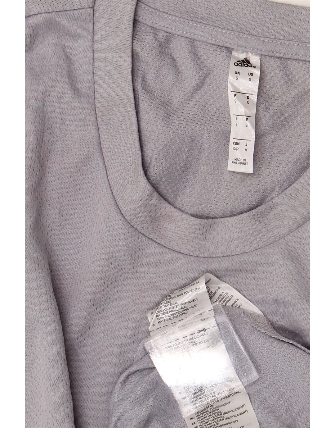 T-shirt da uomo ADIDAS Top piccola grigia in poliestere