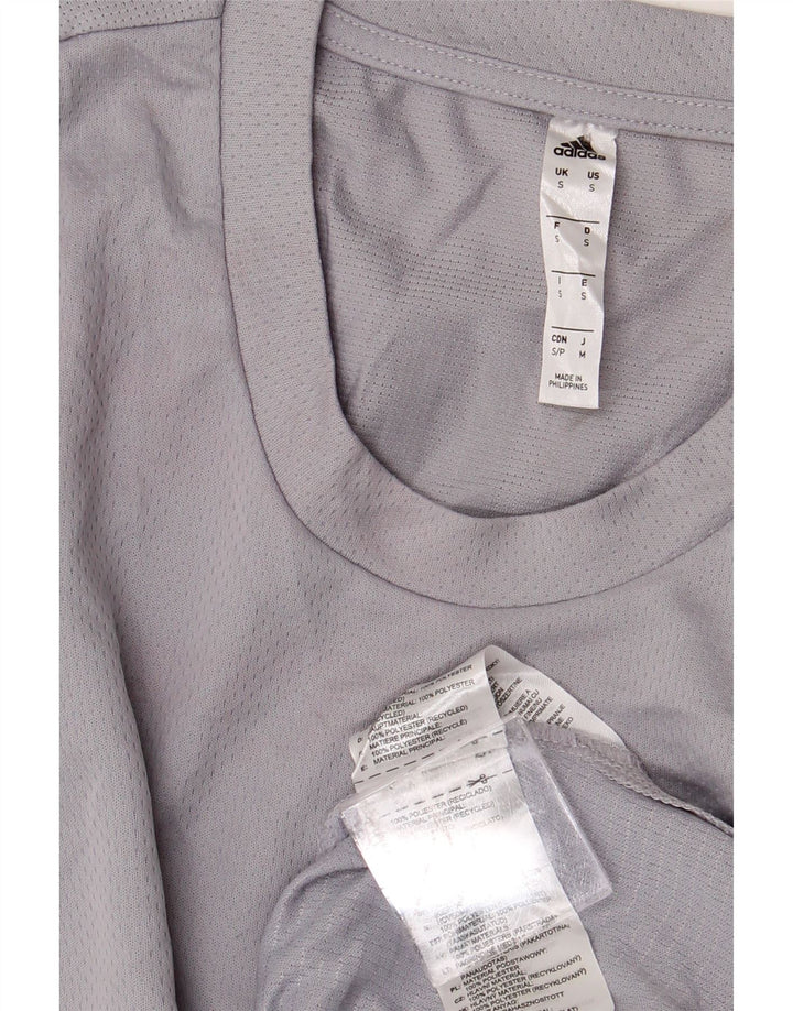 T-shirt da uomo ADIDAS Top piccola grigia in poliestere