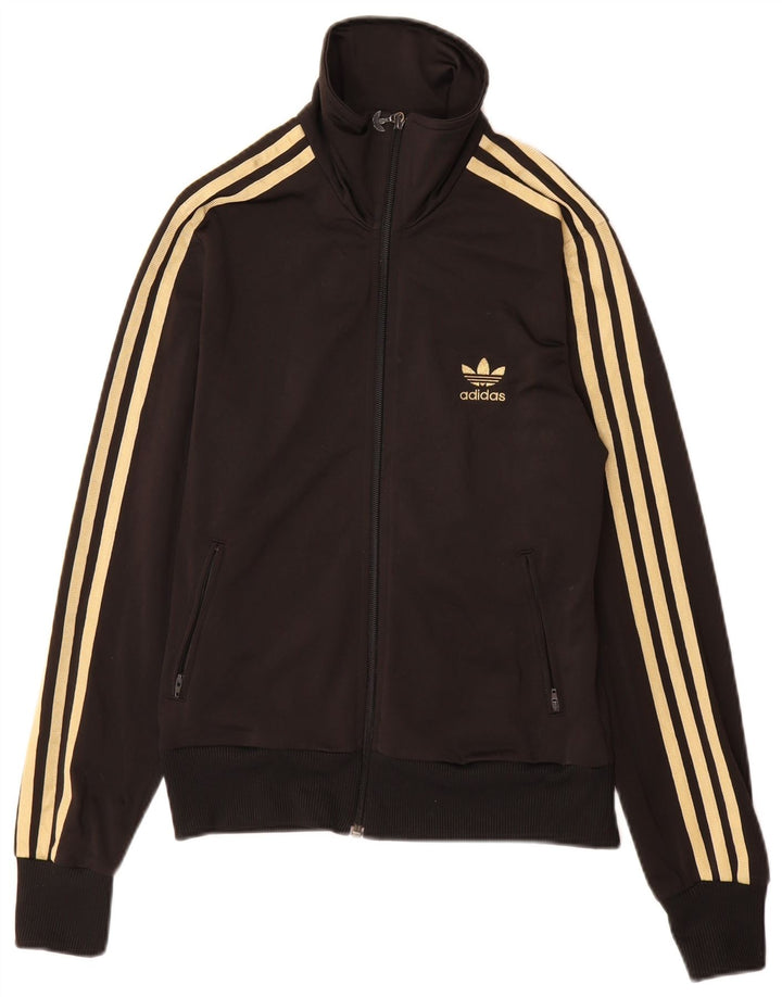 Giacca sportiva da donna con grafica ADIDAS IT 40 Small Nero Poliestere
