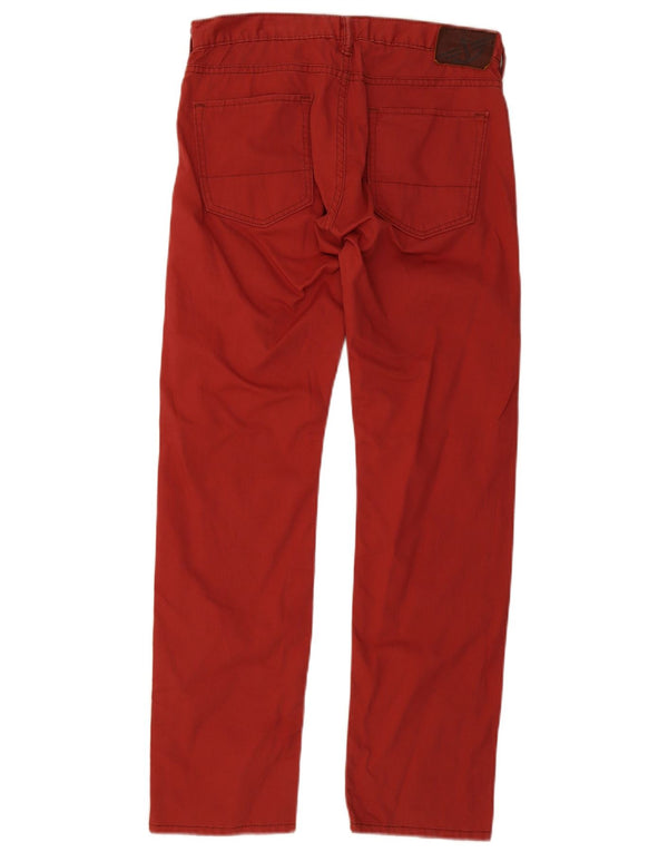 Pantaloni casual dritti da uomo Dockers W30 L32 in cotone rosso