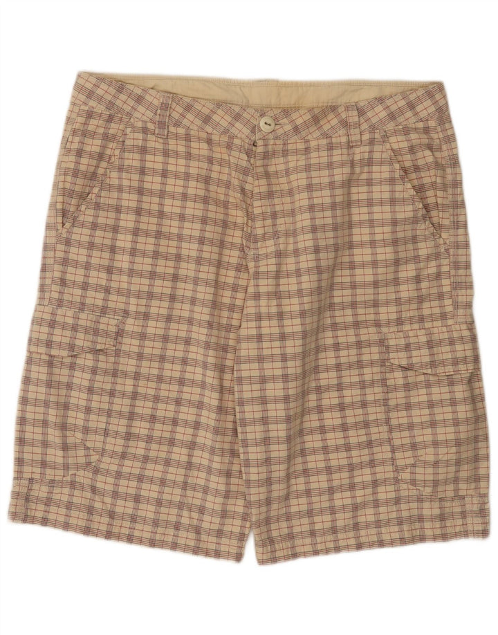 Pantaloncini cargo da uomo Invicta IT 52 XL W36 Cotone a quadri beige