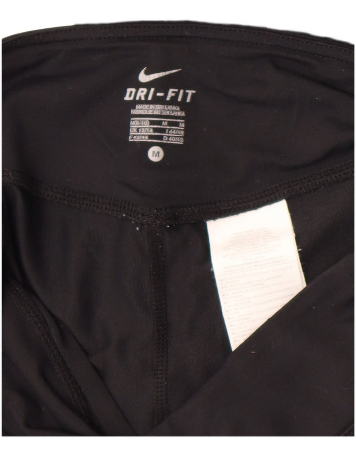 Leggings Capri da donna Nike UK 12/14 nylon nero medio