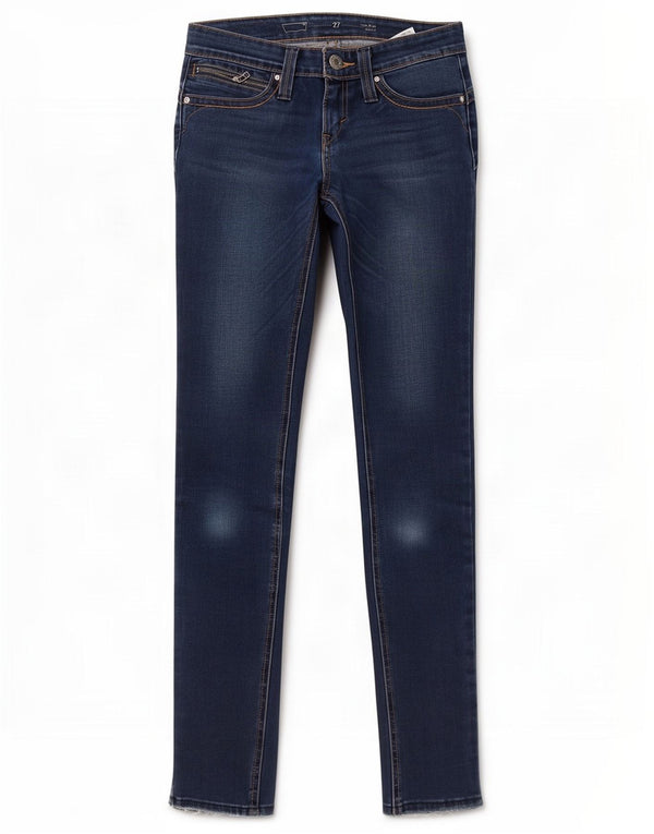 Jeans skinny a vita bassa da donna Levi's W27 L31 cotone blu navy