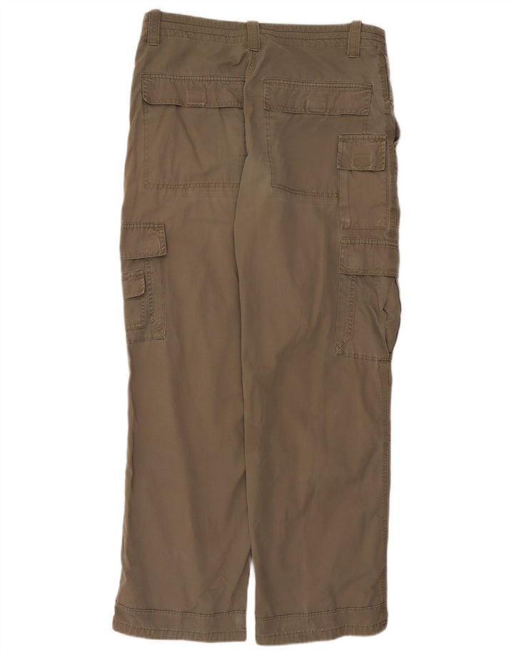 Pantaloni cargo dritti da uomo Marks & Spencer W34 L31 cotone beige