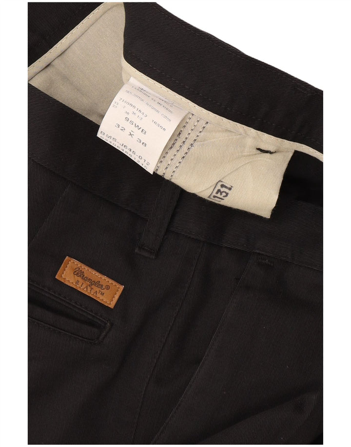 Pantaloni chino da uomo Wrangler W32 L36 in cotone nero