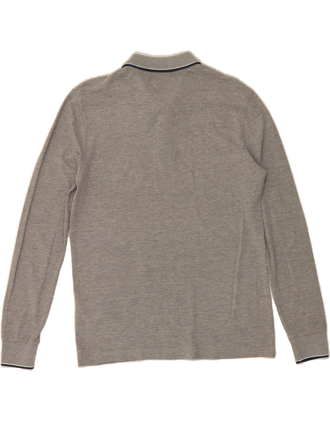 KAPPA Mens Long Sleeve Polo Shirt Medium Grey Cotton Vintage Kappa and Second-Hand Kappa from Messina Hembry 