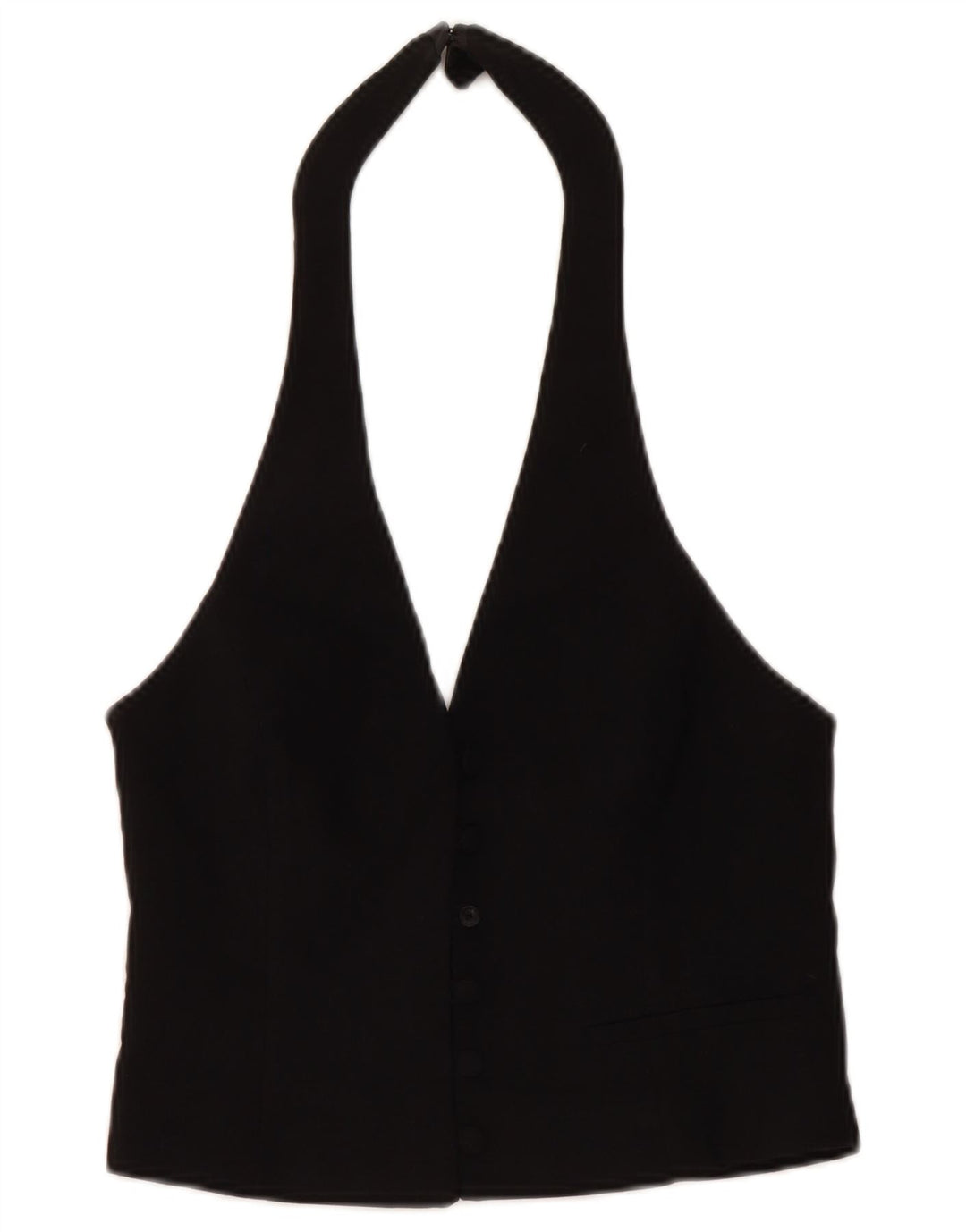 Top corto da donna Zara UK 12 viscosa nera media