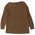 Maglione maglione con scollo a barca da donna J. Crew UK 10 piccolo in lana kaki