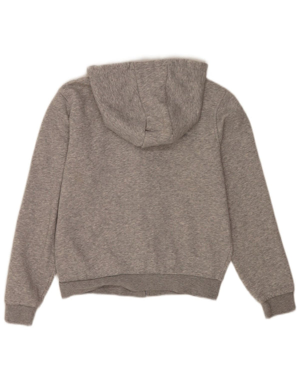 Maglione con cappuccio e zip per ragazzi Lacoste 13-14 anni in cotone mélange grigio