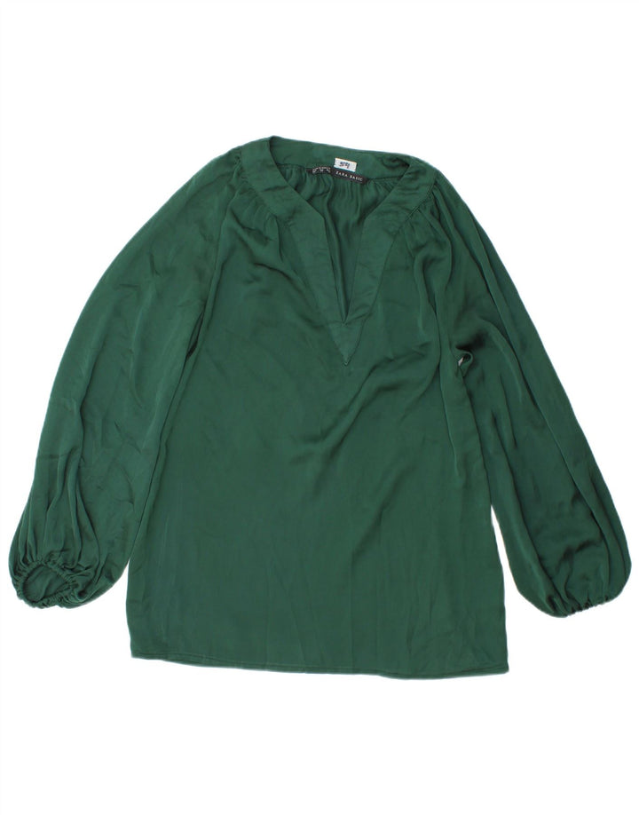 Camicetta a maniche lunghe da donna Zara UK 6 XS Verde