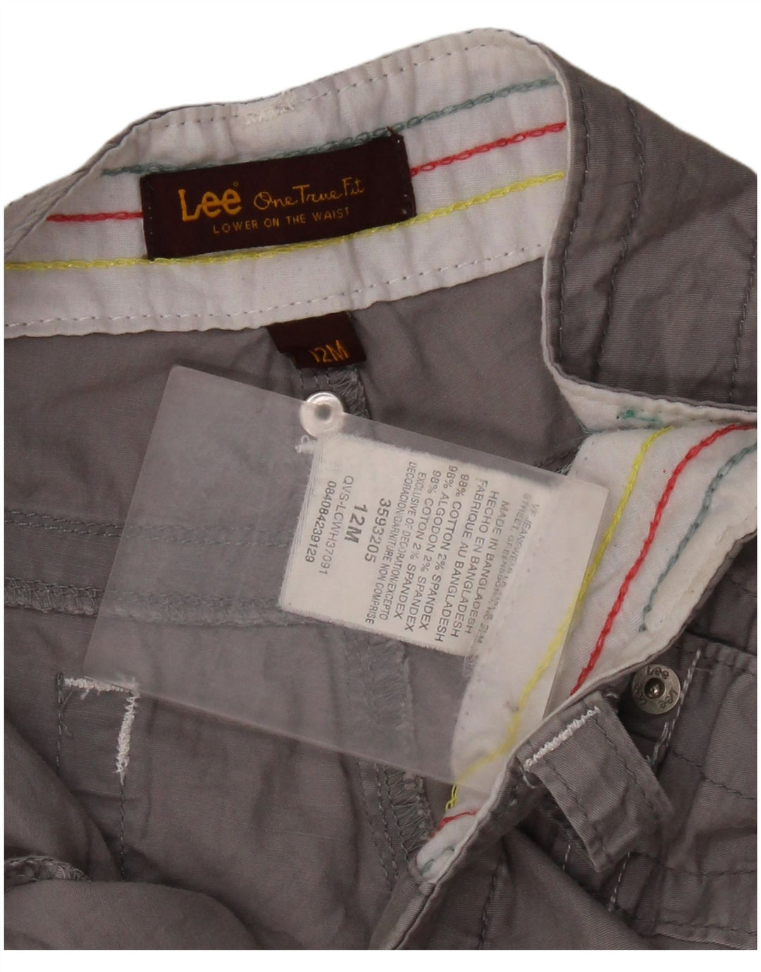 Pantaloncini casual da donna LEE US 12 Large W34 Cotone grigio