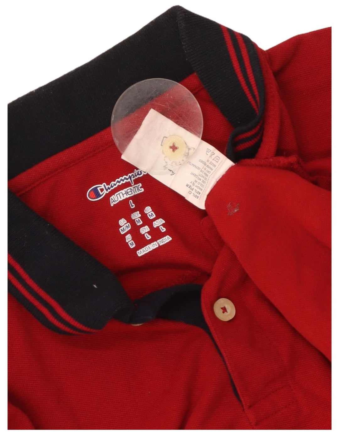 Polo da uomo CHAMPION grande in cotone rosso