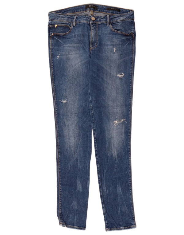 Jeans skinny Guess Curve X da donna W32 L29 in cotone blu