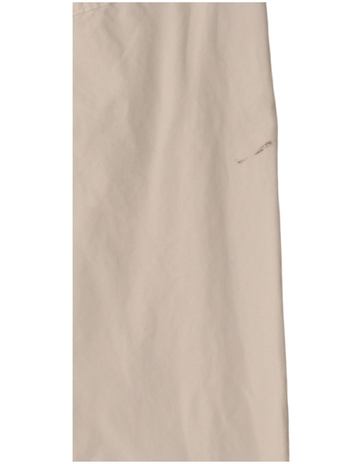 LEE COOPER Womens Straight Casual Trousers W33 L33 White Cotton