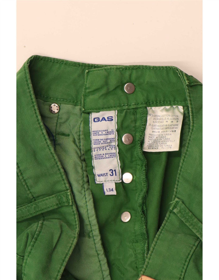 Pantaloncini casual da uomo Gas W31 cotone verde medio