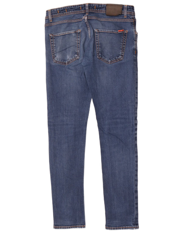Jeans Skinny Uomo Liu Jo W36 L32 Blu Cotone