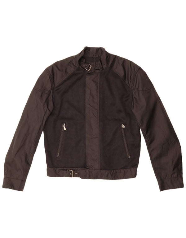 Giacca Belstaff da Uomo Racer UK 40 Large Colore Nero a Blocchi