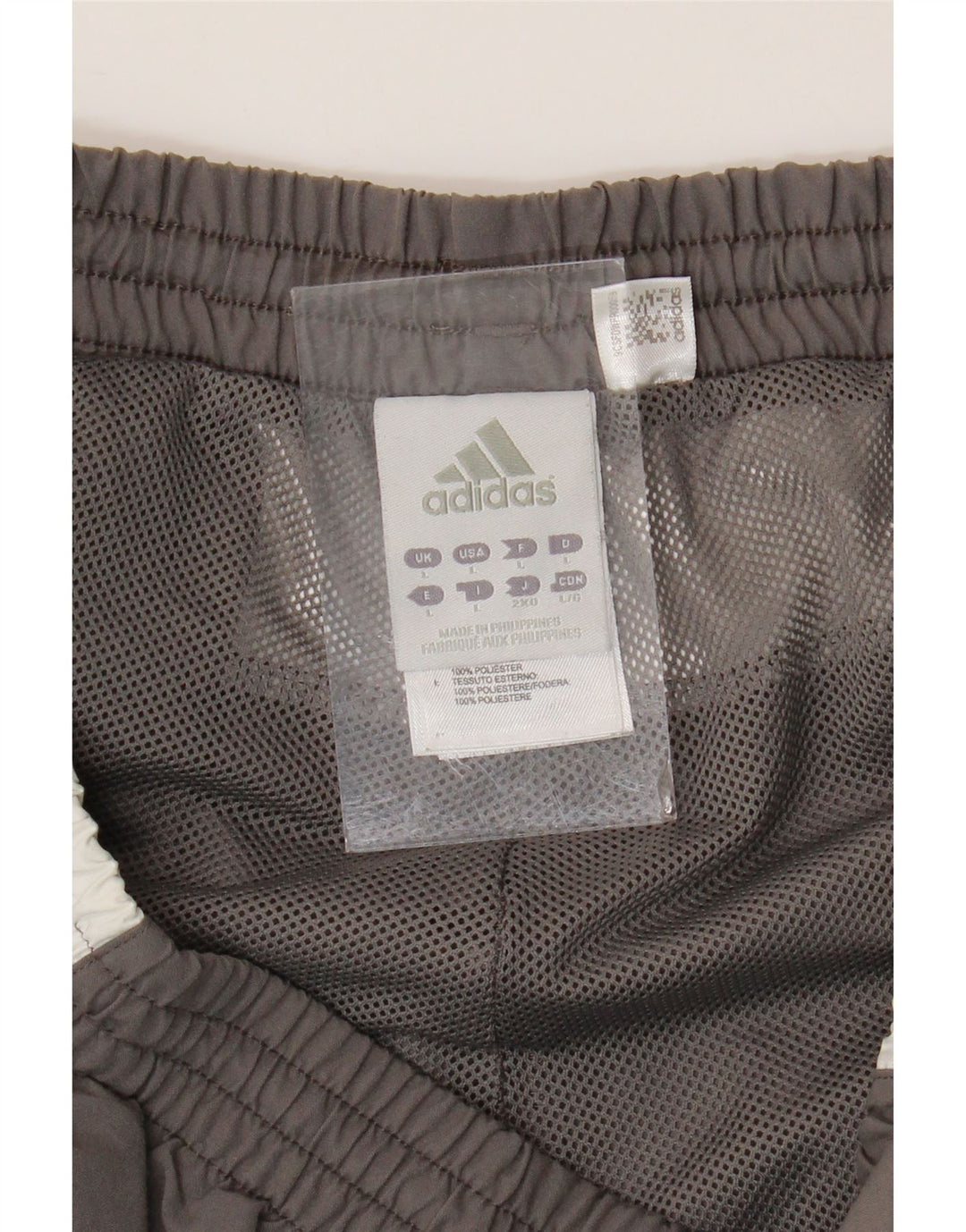 Pantaloni da tuta da uomo ADIDAS grandi in poliestere color block grigio