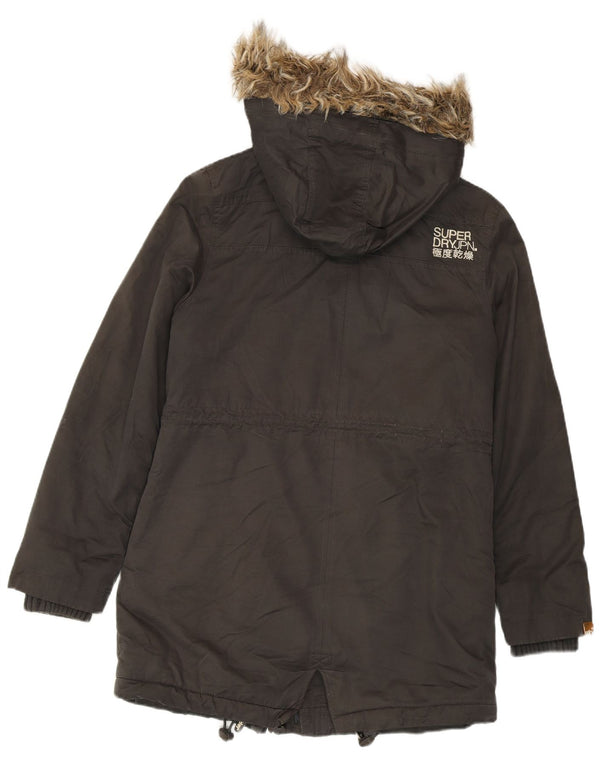 Giacca parka grafica da donna SUPERDRY The Windparka UK 14 Grigio medio