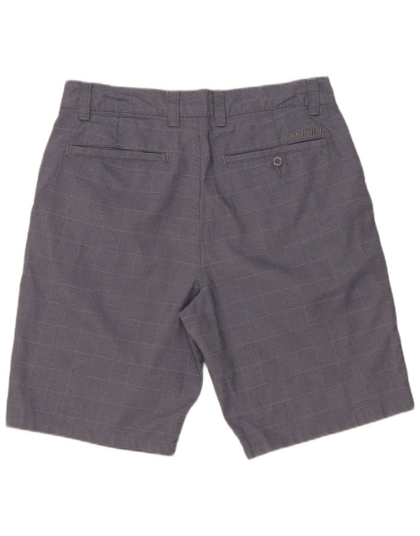 Pantaloncini chino da uomo O'Neill W32 poliestere a quadri blu medio