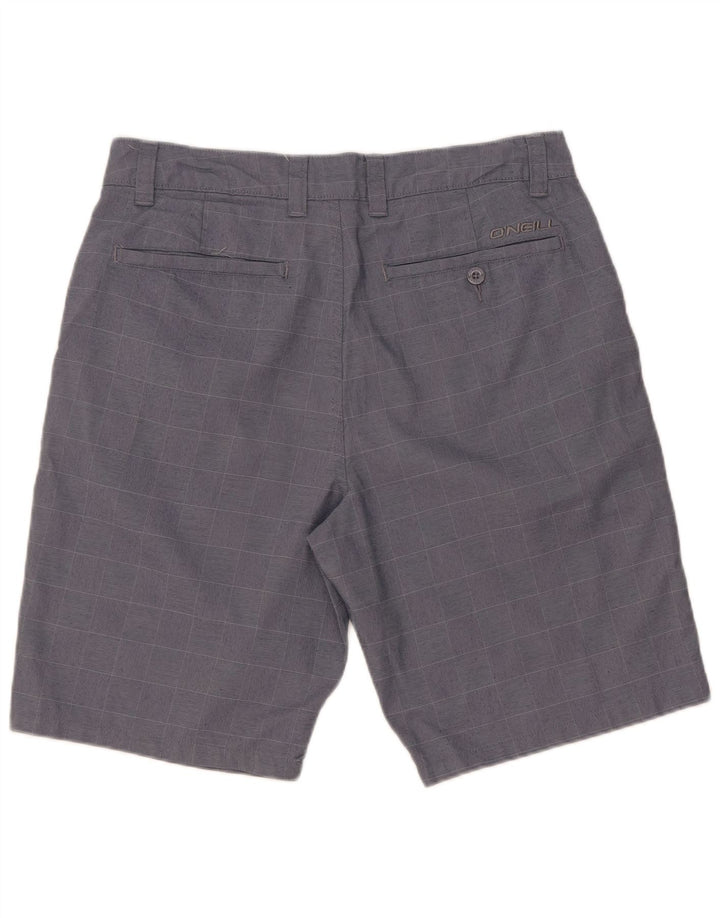 Pantaloncini chino da uomo O'Neill W32 poliestere a quadri blu medio