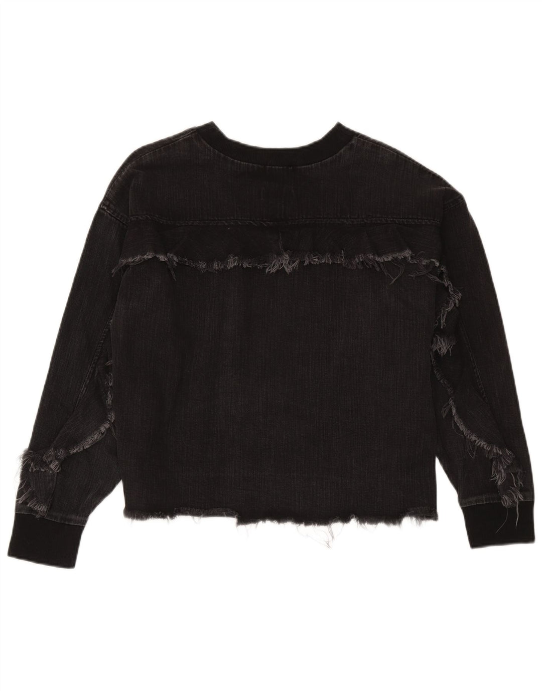 Felpa da donna Zara UK 14 cotone nero medio