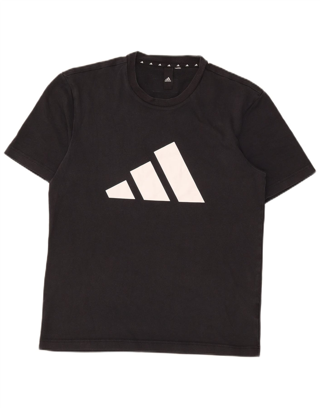 T-shirt grafica da uomo Adidas Top in cotone nero medio