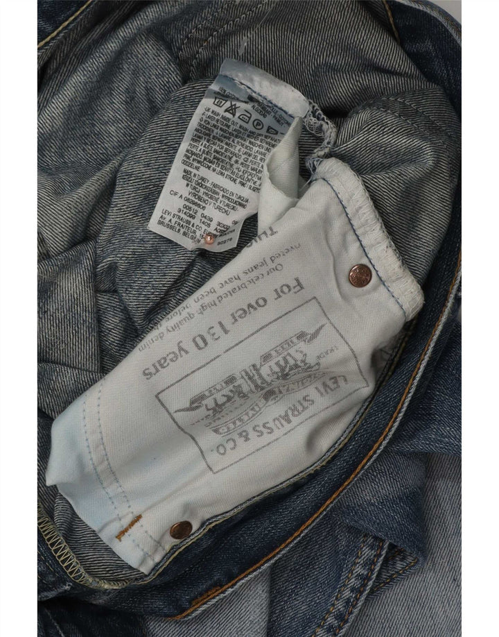 Levi's Donna 512 Jeans Bootcut Distressed W30 L32 Cotone Blu