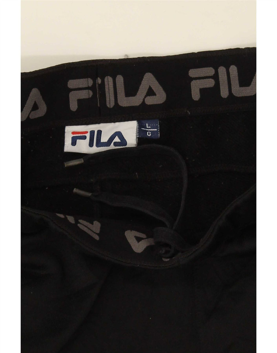 Pantaloni da tuta da uomo Fila Large neri in poliestere