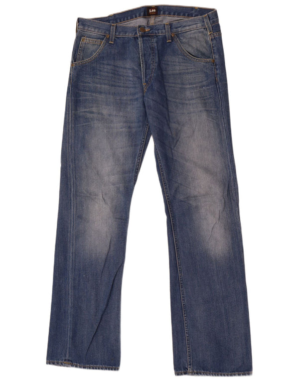 Jeans dritti da uomo Lee Flint W34 L34 cotone blu