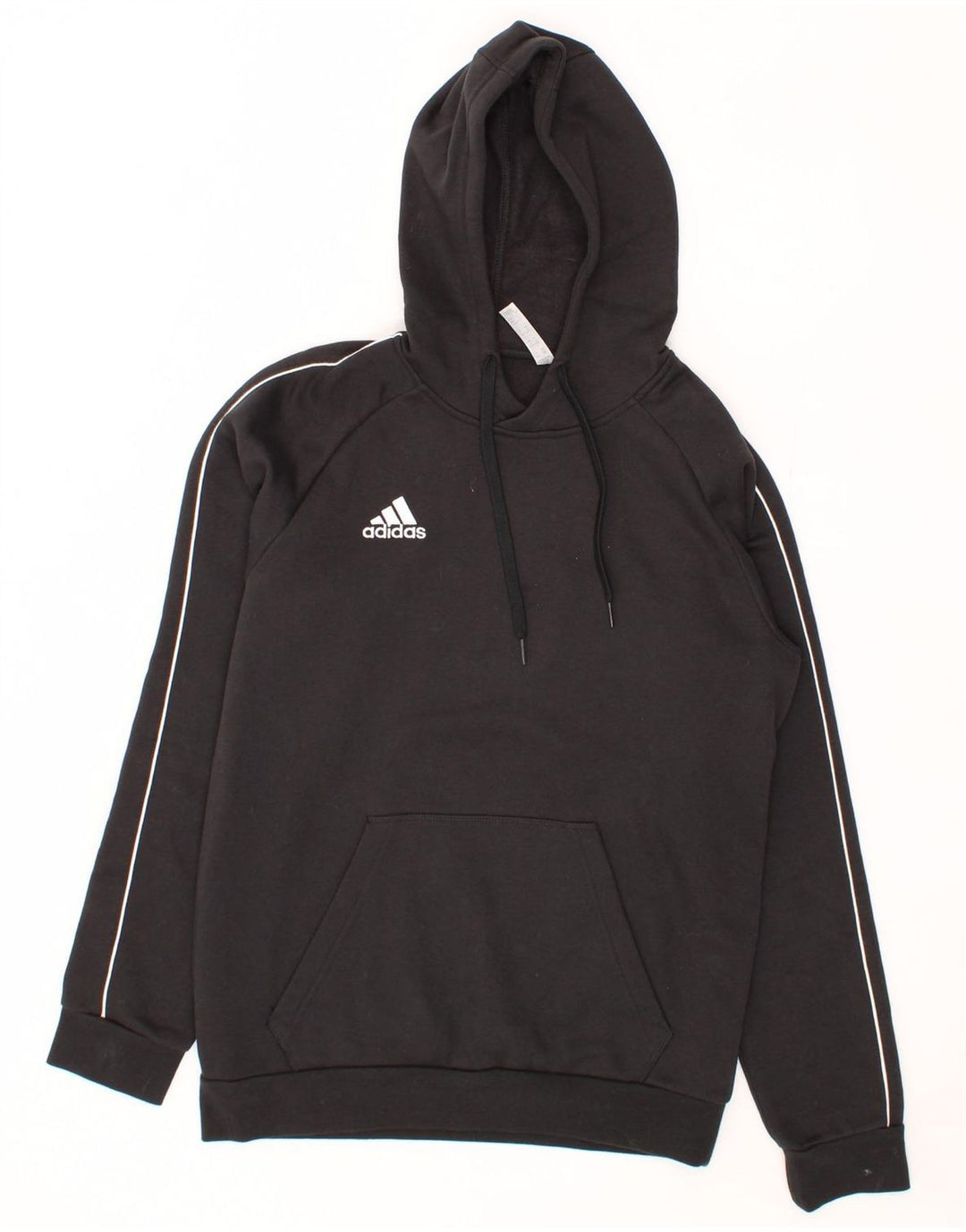 ADIDAS Mens Hoodie Jumper Medium Black Cotton Vintage Adidas and Second-Hand Adidas from Messina Hembry 