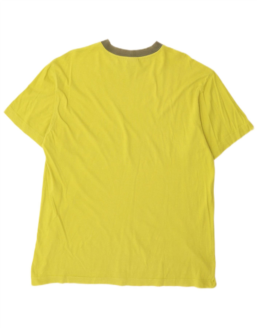 T-shirt da uomo Think Pink Top grande in cotone giallo