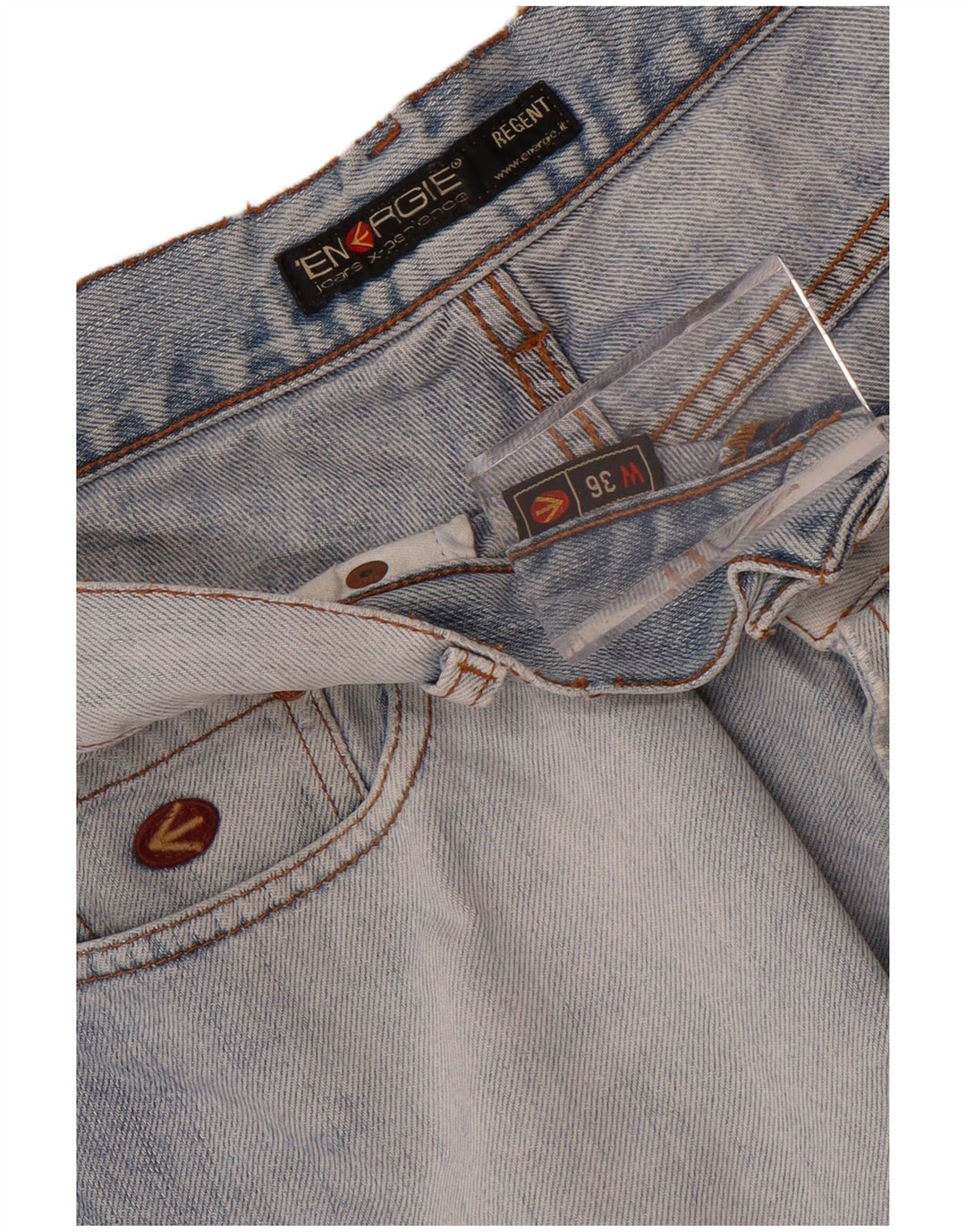 Jeans da uomo Regent Bootcut Energie W36 L30 Blu