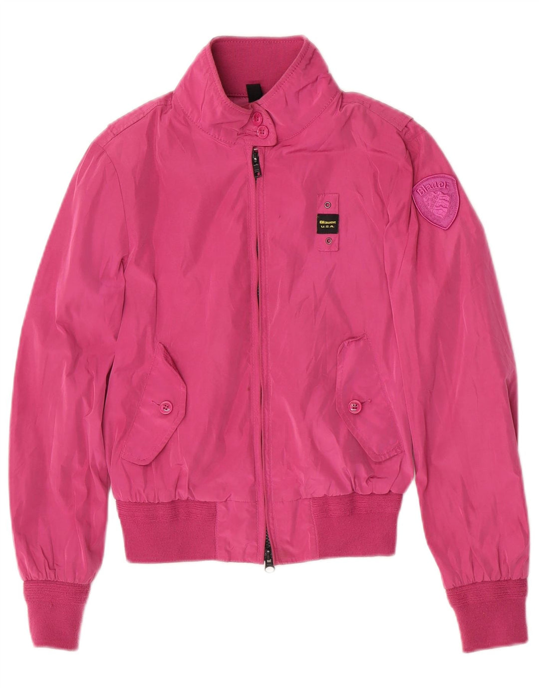 Giubbotto Bomber Blauer Bambina 11-12 Anni Poliestere Rosa
