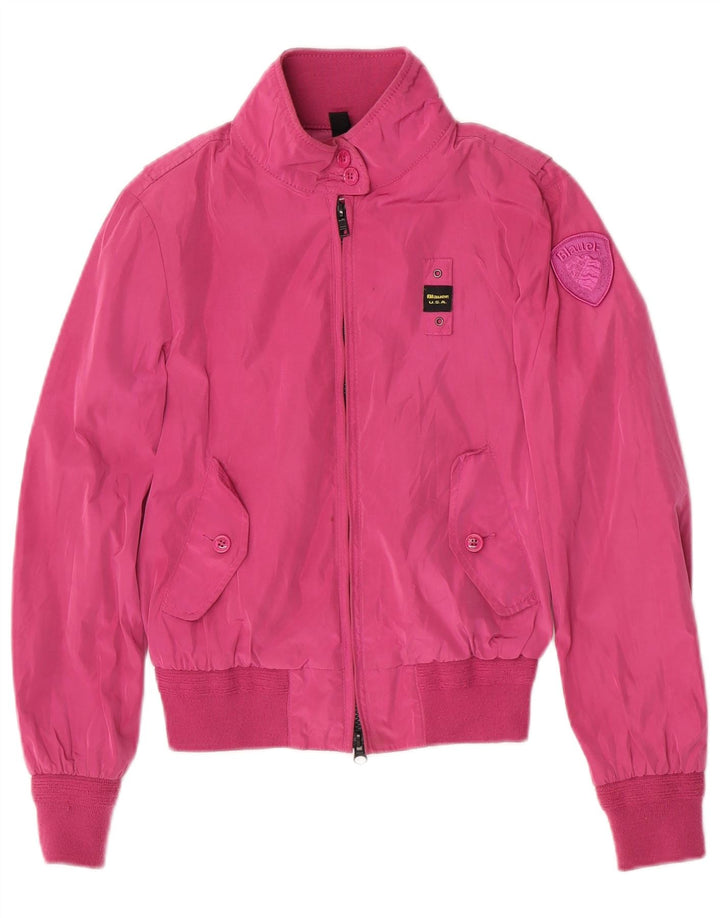 Giubbotto Bomber Blauer Bambina 11-12 Anni Poliestere Rosa