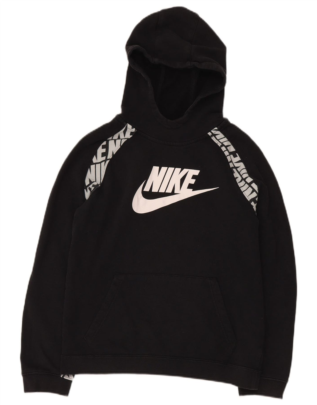 Felpa con cappuccio grafica NIKE da bambino 13-14 anni XL in cotone nero