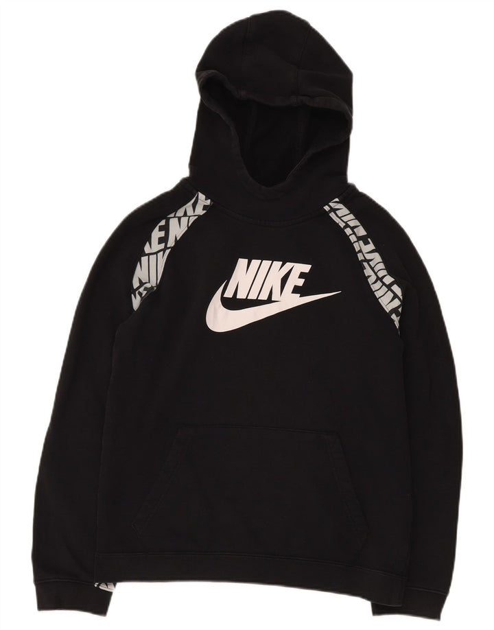 Felpa con cappuccio grafica NIKE da bambino 13-14 anni XL in cotone nero
