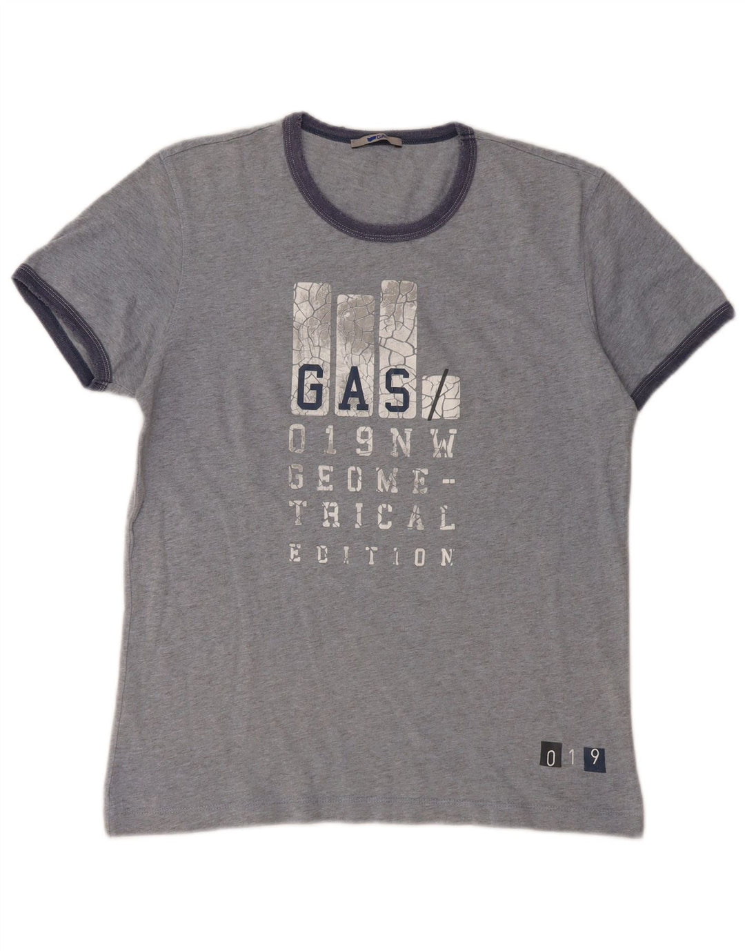 T-shirt grafica da donna Gas Top UK 14 Grigio medio