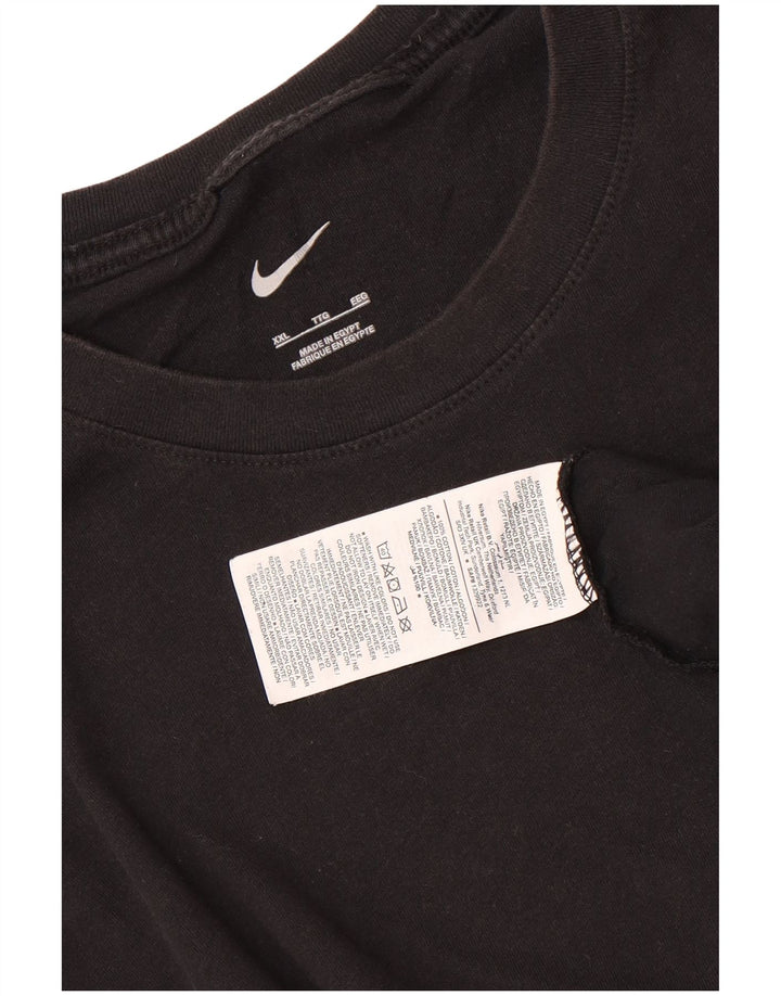 T-shirt da uomo NIKE Top 2XL cotone nero