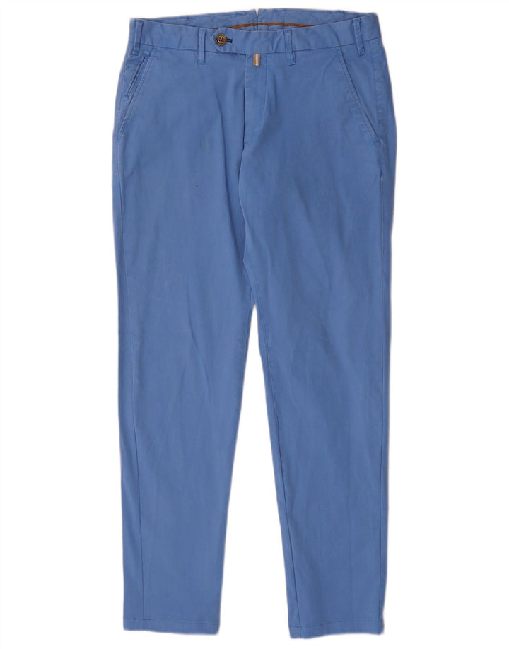 Pantaloni chino slim fit da uomo Massimo Dutti EU 40 Medium W31 L29 Blu