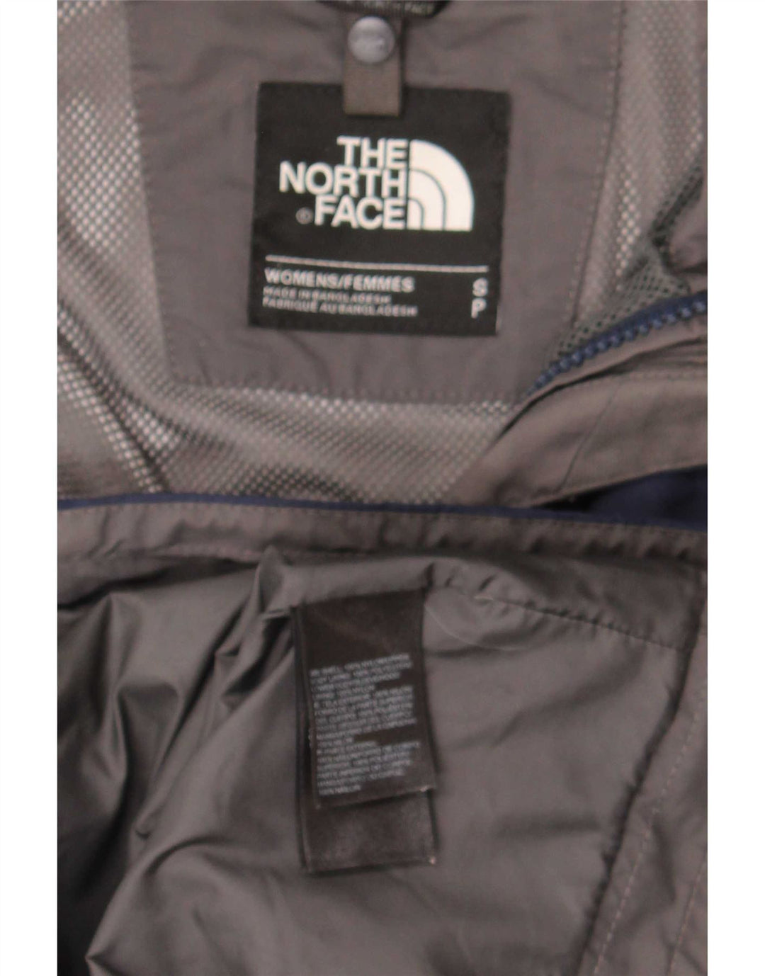 Giacca antipioggia oversize con cappuccio da donna The North Face UK 10 Small Blu Navy