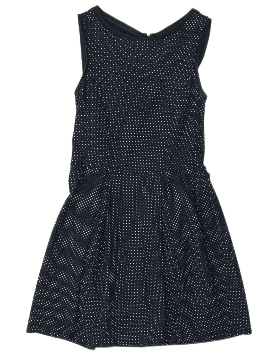 Abito a trapezio senza maniche da donna Max & Co. UK 12 medio blu navy maculato