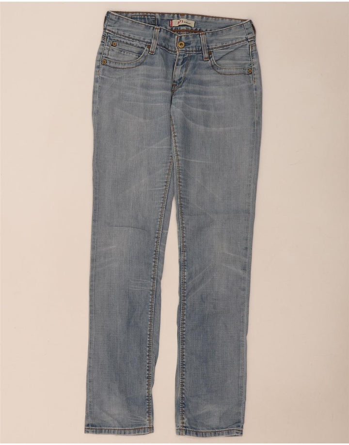 LEVI'S Jeans 571 slim da donna W28 L34 cotone blu