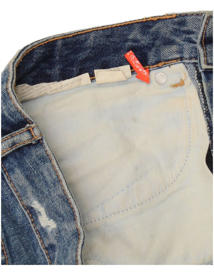 Minigonna di jeans Zara da donna piccola W26 blu