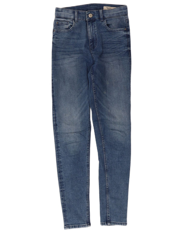 Marks & Spencer Donna The Ivy Skinny Jeans UK 8 Small W24 L28 Cotone blu