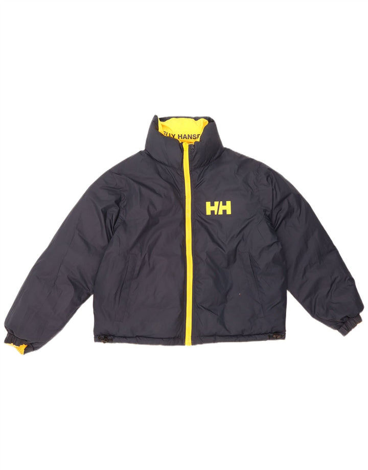 Giacca imbottita oversize reversibile da donna Helly Hansen UK 10 piccola gialla