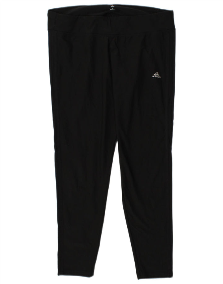Leggings Climalite da donna ADIDAS UK 14 Large Nero Poliestere