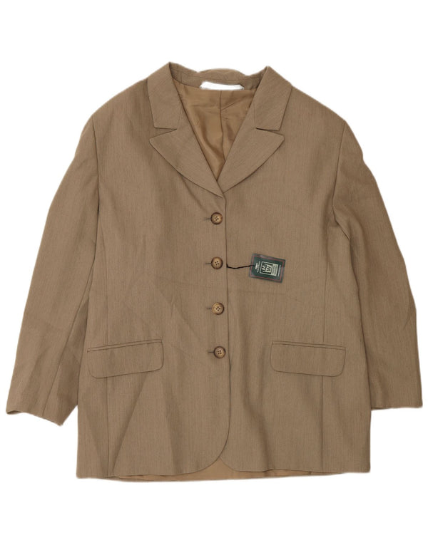 Giacca blazer a 4 bottoni Marks & Spencer da donna St. Michael UK 18 XL Marrone