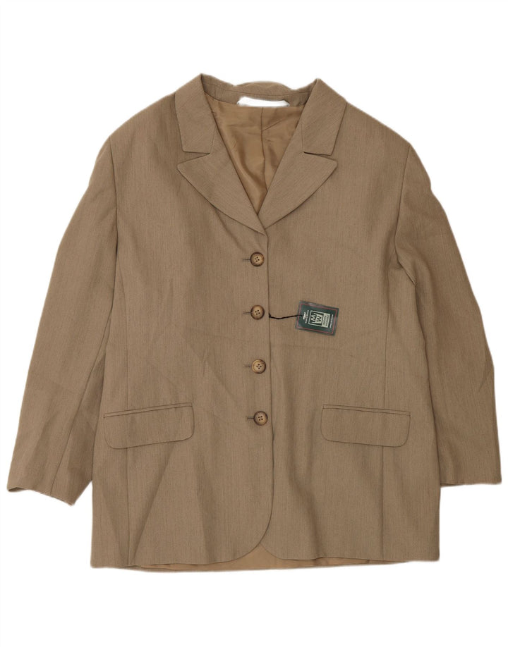 Giacca blazer a 4 bottoni Marks & Spencer da donna St. Michael UK 18 XL Marrone