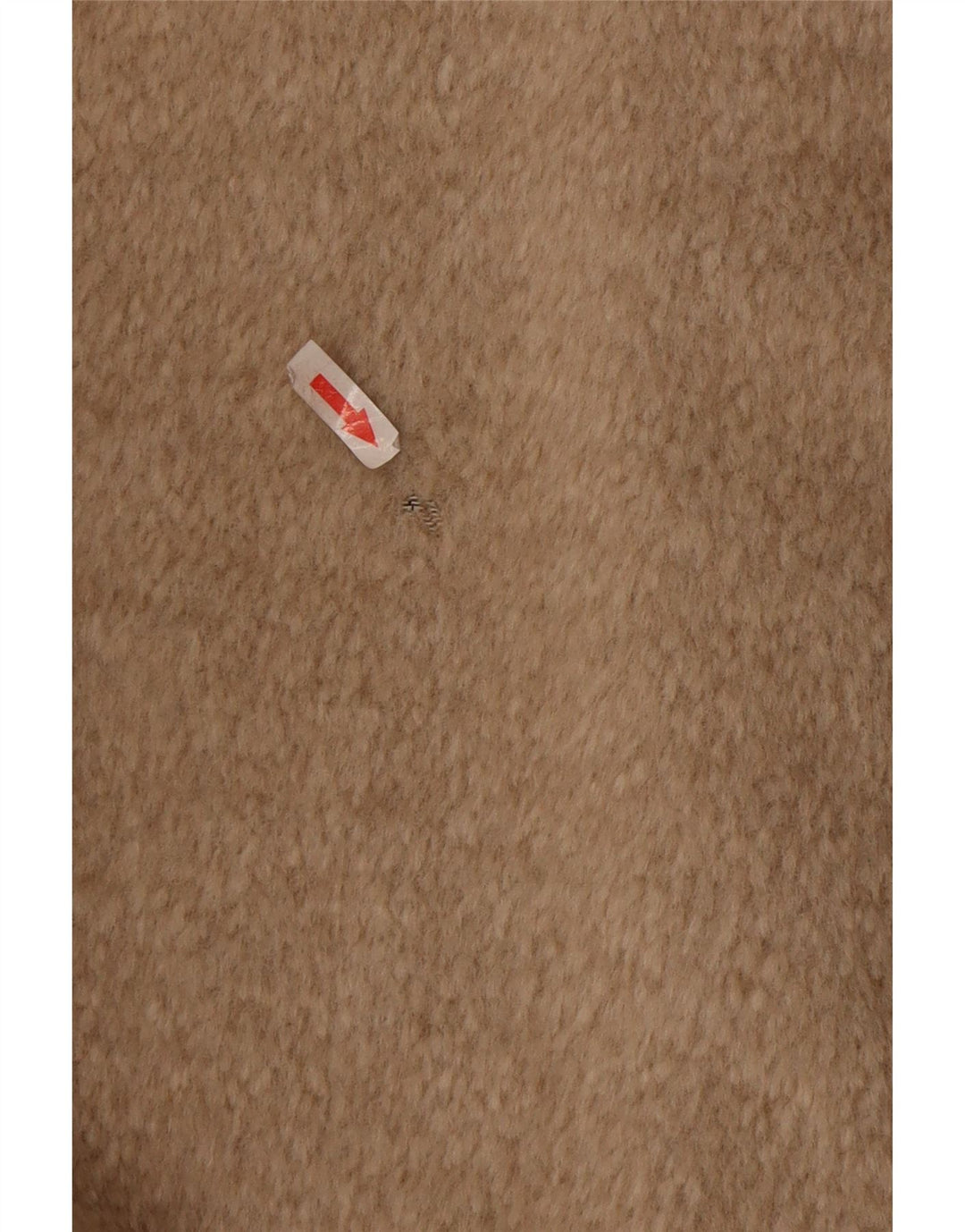 Cappotto oversize da donna vintage UK 12 in lana beige medio